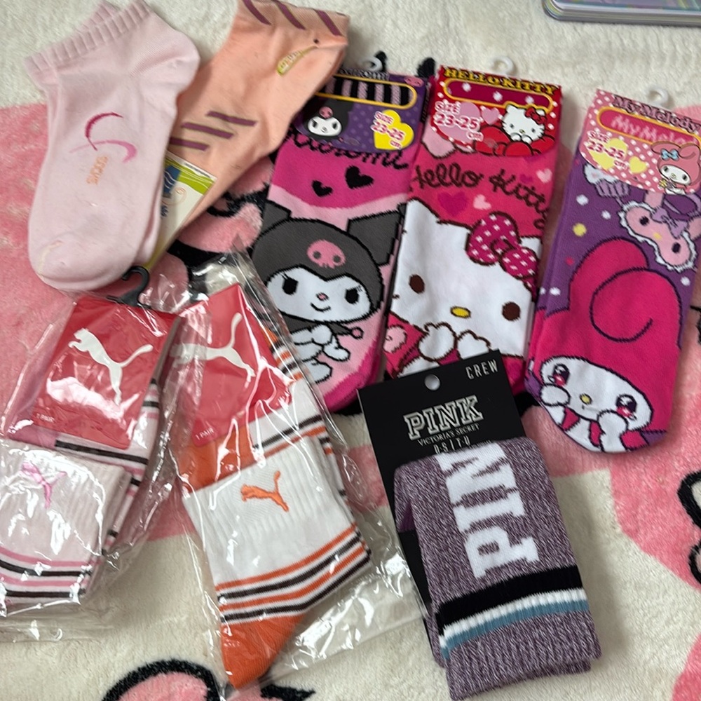 8 pairs girly socks